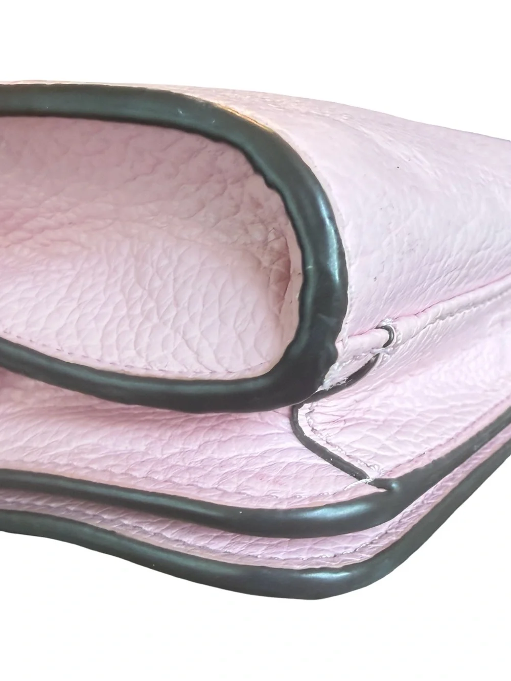 Tory Burch Britten Convertible Leather Shoulder Bag Crossbody Pink Big Gold Logo